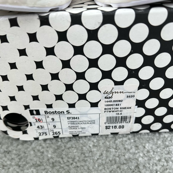 Stella McCartney Adidas Boston Sneaker Running Shoes Cream Cloud White Size 10.5 - Picture 9 of 16